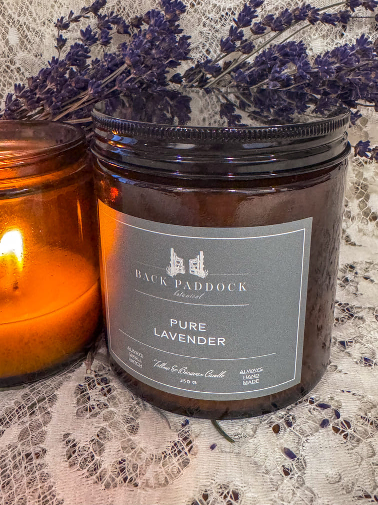 Tallow & Beeswax Candle - Pure Lavender