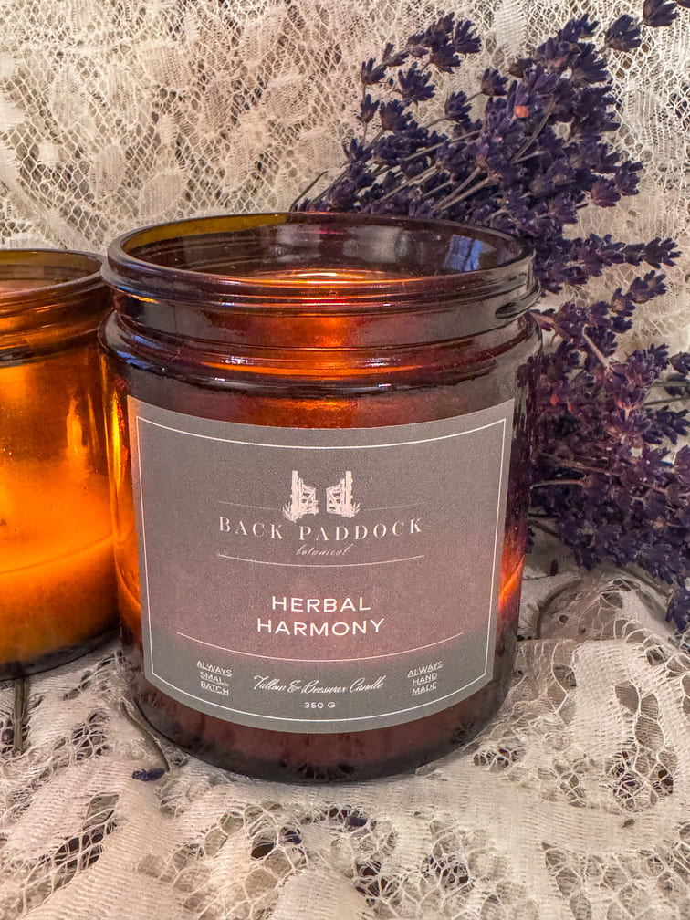 Tallow & Beeswax Candle - Herbal Harmony