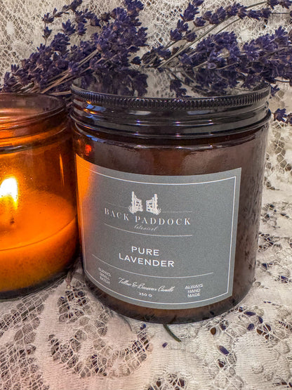 Tallow & Beeswax Candle - Pure Lavender