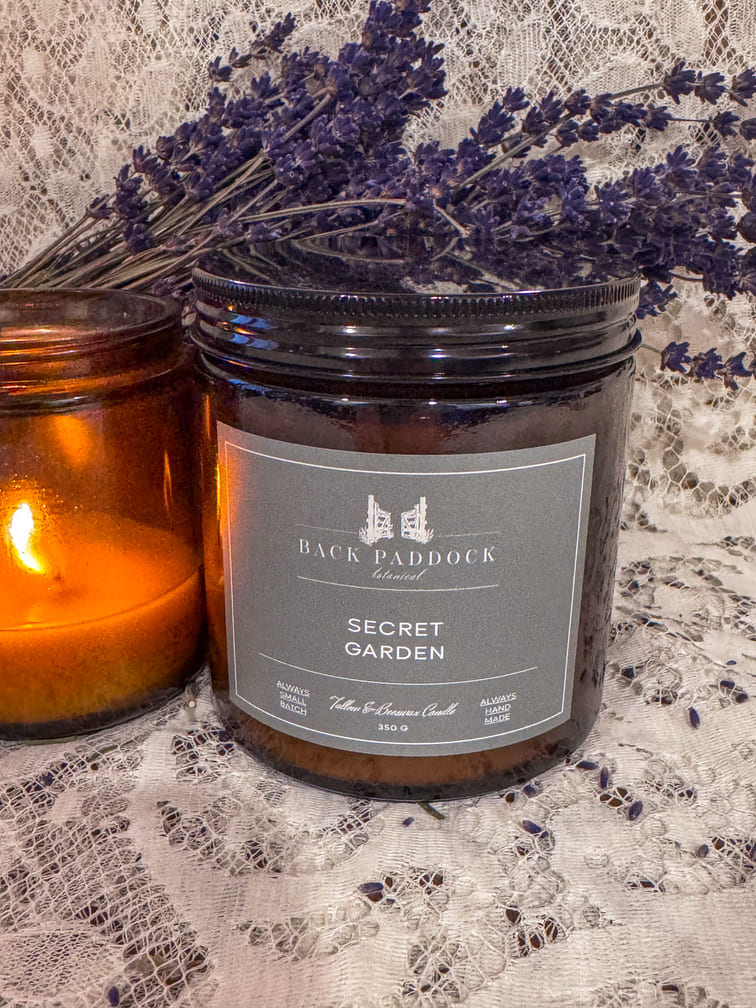 Tallow & Beeswax Candle  - Secret Garden